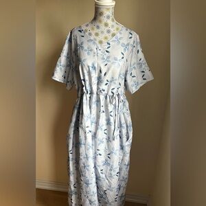 Light Blue Floral Women's Dresses